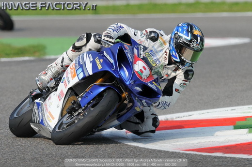 2009-05-10 Monza 0473 Superstock 1000 - Warm Up - Andrea Antonelli - Yamaha YZF R1